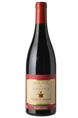 Red Wine Bottle of Domaine de Marcoux Cotes du Rhone from France