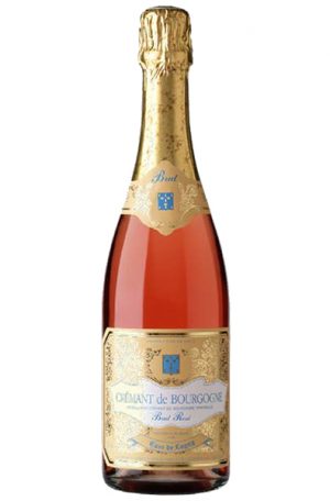 Sparkling Rosé Bottle of Cave de Lugny Cremant de Bourgogne Rosé from France