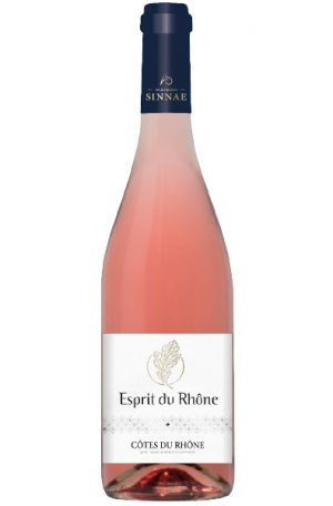 Rose Wine Bottle of Maison Sinnae Esprit du Rhone Rose from France